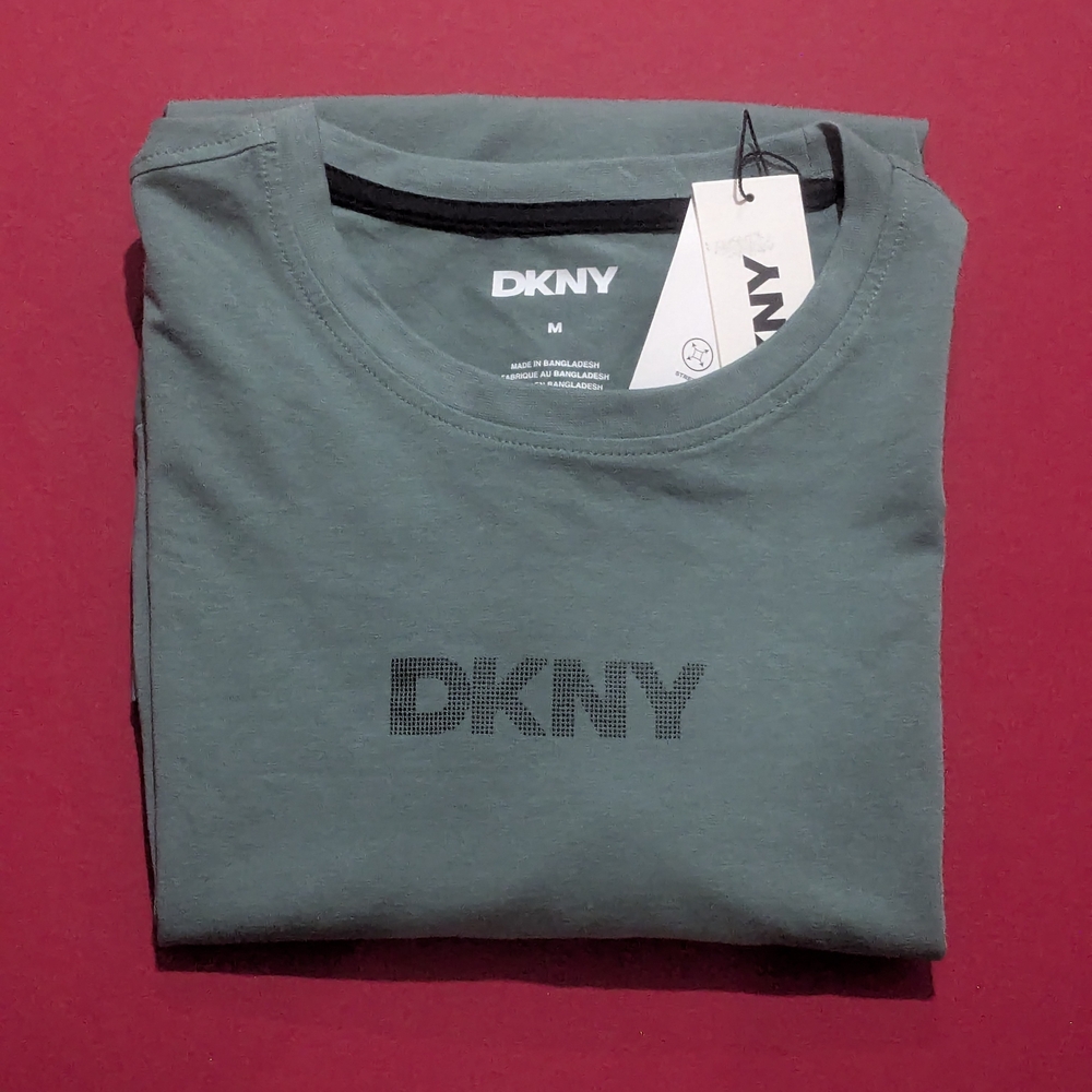 DKNY Men's Teal Short Sleeve Tee